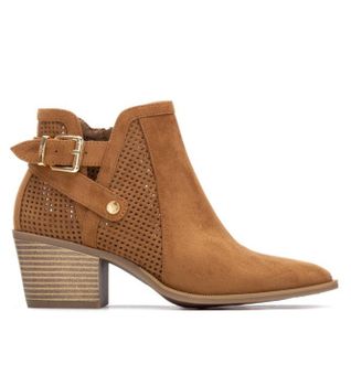 Xti para mujer. 14526501-CAMEL Botines 145265 marrón (39), 3 a 5cm, Cremallera, Casual