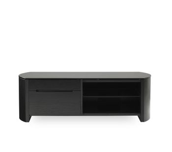 ALPHASON Finewoods 1100 TV Stand - Black Oak, Black