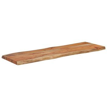 Tablero Rectangular Madera De Acacia Borde Vivo 110x40x2,5 Cm Vidaxl