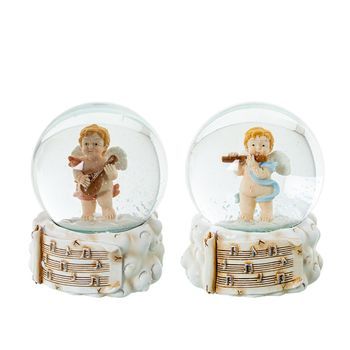 Set 8 Bolas De Nieve Tonos Naturales