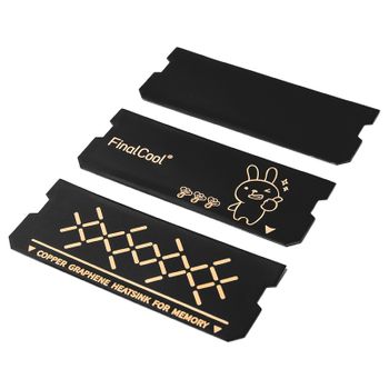 FinalCool NB02 disipador de calor de memoria para ordenador portátil de grafeno de cobre puro disipador de calor de memoria para DDR5 DDR4 DDR3 2 uds