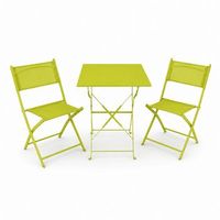 conjunto de jardin bistro set verde