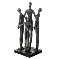 casablanca by gilde estatuilla decorativa grupo escultorico color bronce h 30 cm