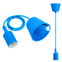 aigostar portalamparas colgante de plastico e27100cm cable con soporte de techoaccesorios de la lampara diyazul