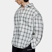 mki miyuki zoku box cotton-seersucker dress shirt - s