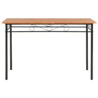 mesa de comedor  mesa de cocina de mdf marron 120x70x75 cm