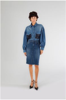 falda vaquera medium darck blu 25