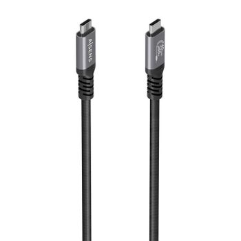 Cable USB4 Aisens USB4 Gen3x2 40Gbps 240W 0.5m Negro