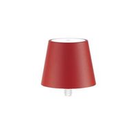 lampara led poldina stopper de zafferano recargable y portatil color rojo con bateria hasta 12 horas
