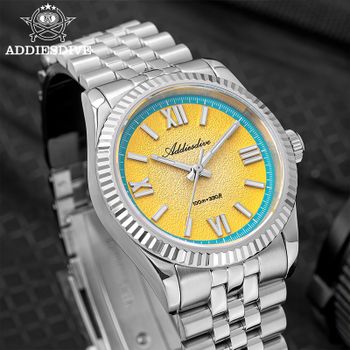 Reloj de cuarzo ADDIESDIVE VH31 para mujer, nuevo reloj de lujo con cristal de zafiro, resistente al agua hasta 100m, reloj de acero superluminoso para mujer de negocios, 36mm