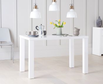 Atlanta 120cm White High Gloss Dining Table