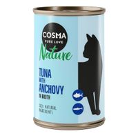 cosma nature 12 x 140 g - pack ahorro - atun con anchoas