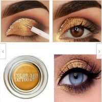 maybelline new york sombra de ojos  bases eyeshadow color tattoo 24 h - 24k gold para mujer