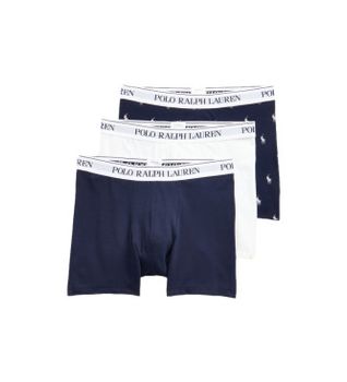Polo Ralph Lauren para hombre. 714830300036 Pack de tres boxers azul, blanco (S), Homewear, Algodón