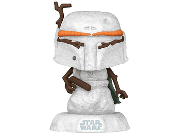 Figura Funko Pop! - Star Wars Holiday: Snowman Boba Fett, Vinilo, 9.5 cm