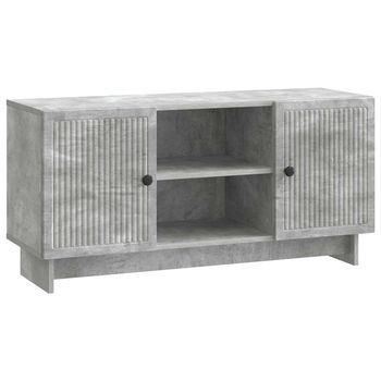 Mueble De Tv 102 X 34,5 X 50 Cm Gris Hormigón Vidaxl
