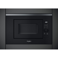 horno microondas integrable whirlpool wmf201g 20 litros con grill negro