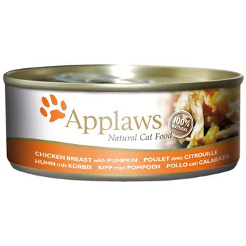 Applaws Cat Food Cans 156g - Chicken in Broth - Chicken with Pumpkin 24 x 156g