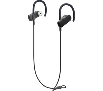 AUDIO TECHNICA SonicSport ATH-SPORT50BTBK Wireless Bluetooth Headphones - Black, Black