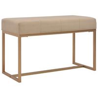 banco 80 cm terciopelo beige vidaxl