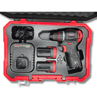 mini atornillador profesional 16v brushless compacto 55nm con 2 baterias y maletin