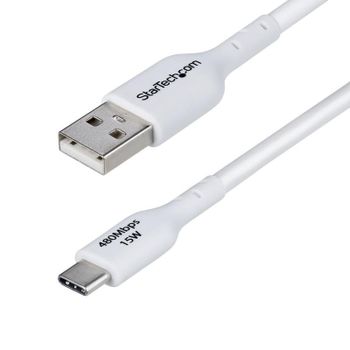 Cable USB-A a USB-C StarTech.com de 3m, 3A, USB 2.0, Blanco