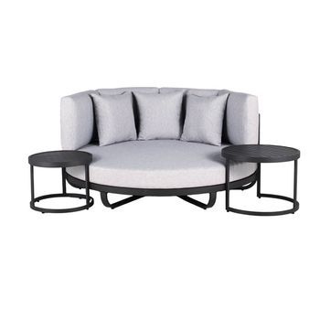 Daybed Outdoor Florida Incl. Mesas Auxiliares - Gris