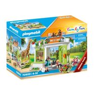 playmobil consulta veterinaria en el zoo juego de figuras 4 anos