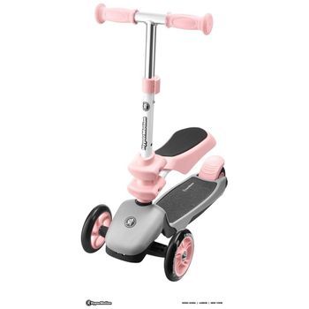 Patinete Infantil Evolutivo 3 En 1 Con Asiento Y Manillar Ajustable