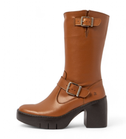 art para mujer 1165711cb003023 botas de piel 1657 marron 41 3 a 5cm cremallera casual