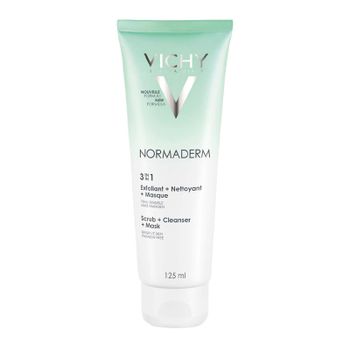 Vichy Cosmética Facial NORMADERM 3 en 1 Exfoliante + Limpiador + Mascarilla