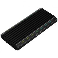 aisens asm2-rgb012b caja externa para disco ssd m2 satanvme usb-c