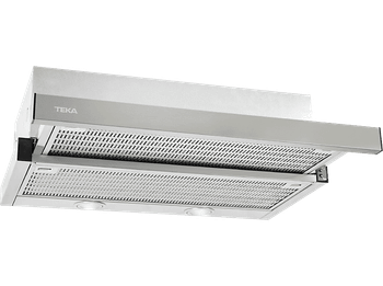 Campana telescópica - Teka CNL 6400.2, 2+1 velocidades, 370 m³/h, Stop Programable, 60 cm, Inox