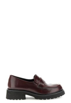 mocasines de piel envejecida bordeaux 38