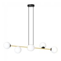 lampara de techo cuaron opal 6 luces