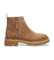 alpe para mujer 548311 botines de piel nordic marron 38 plano 1 a 3cm cremallera casual
