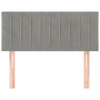 cabecero cama mueble de dormitorio de terciopelo claro 90 x 5 x 7888 cm gris m020008173