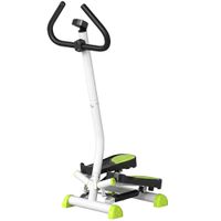 homcom maquina de steps mini stepper para fitness en casa con pantalla lcd y pedales antideslizantes 55x44x108 cm blanco   aosom espana