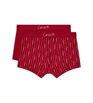 Emporio Armani para hombre. EM001014_AF19049 Set 2 Bóxers Cut rojo (M), Homewear, Algodón, Burdeos