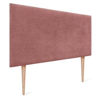 Dhome Cabecero Rojo 105cm Acabado Toalla Soft Tapizado Liso Con Patas 4cm Grosor 125 Alto Tejido Suave Para Pared Acústicos Cabeceros Absorbentes (105cm, 4cm - 125 Al. - Rojo)