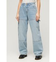 superdry para mujer w7011067a jeans de tiro medio carpenter azul 3430 casual algodon denim