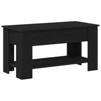 mesa de cafe - mesa de centro - mesa baja roble negro 101 x 49 x 52 cm madera contrachapada