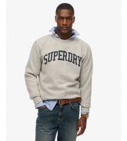 superdry para hombre m2014090a sudadera athletic essential gris l casual algodon