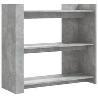 mesa consolamesa de entradamesa auxiliar de madera de ingenieria gris hormigon 100x35x90 cm