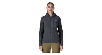 Sudadera con cremallera completa patagonia r1 air azul  mujer