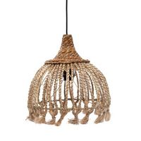 lampara colgante abaca bazar bizar tassel natural