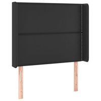 cabecero cama mueble de dormitorio con led cuero sintetico 93 x 16 x 118128 cm negro m020000367