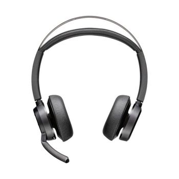 Auriculares Poly Voyager Focus 2 inalámbricos Bluetooth con cancelación de ruido y micrófono negro