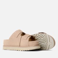 ugg womens goldenstar hi suede slide sandals - uk 6