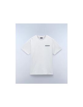 Camiseta Napapijiri S-Linth Ss Blanco Hombre